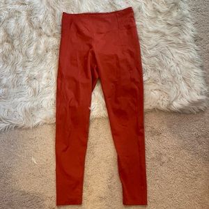 Girlfriend collective red ochre leggings NWOT large
